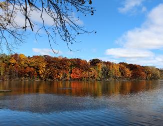 Photo of Fox River in fall